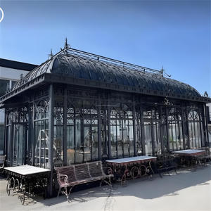 奢华维多利亚户外大型日光浴室婚礼藤架花园温室 - Product Image 2