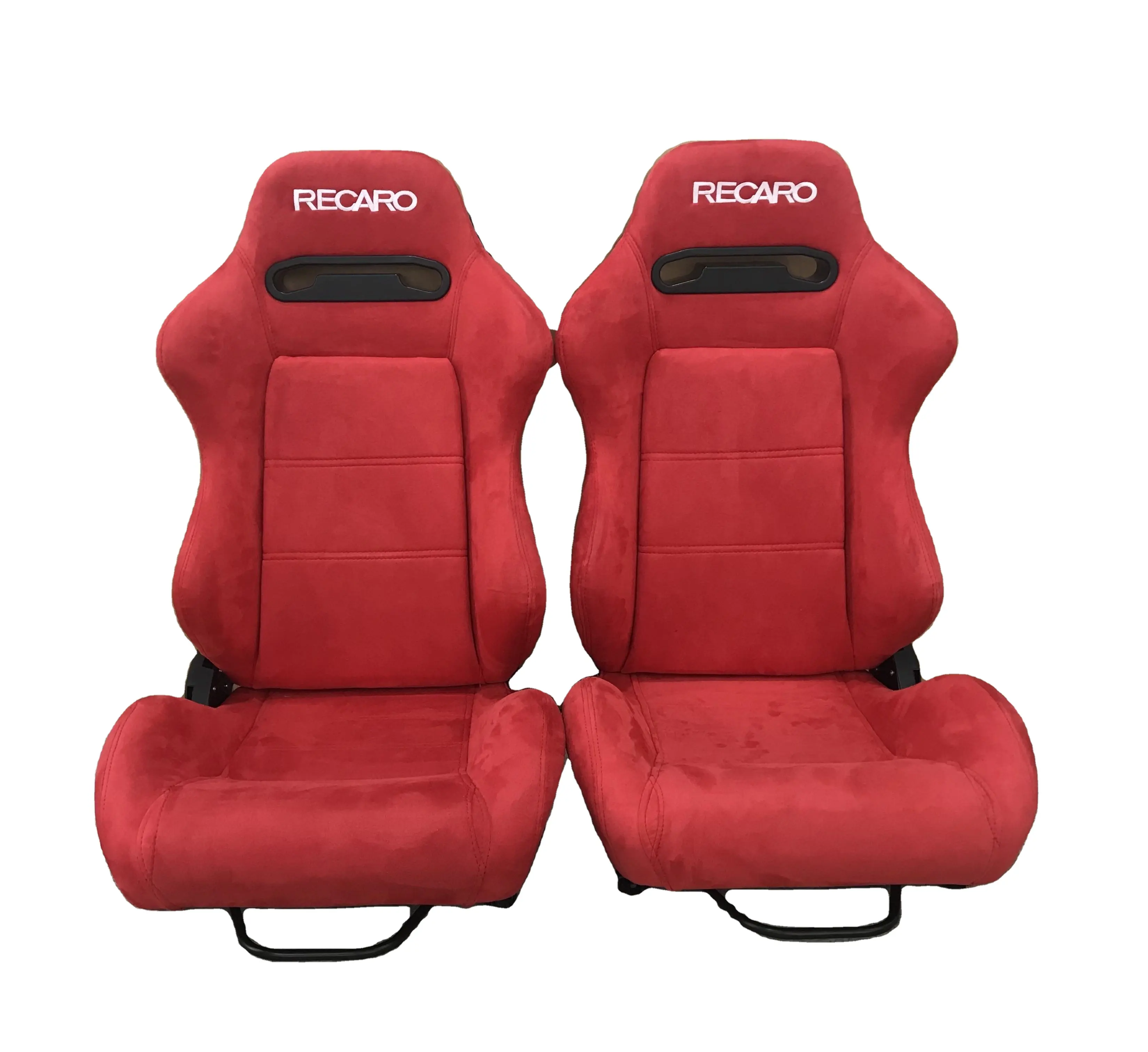 Новое полностью красное замшевое кресло Recaro Spd, гоночное сиденье Jbr1035, универсальное спортивное сиденье с двойным ползунком