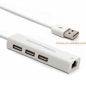 Factory Price <strong>USB</strong> <strong>Ethernet</strong> <strong>Adapter</strong> Sample Available <strong>USB</strong> Hub to RJ45 Lan Network Card with 3 Port <strong>USB</strong> 2.0 HUB