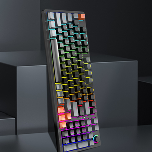 Teclado SAMA OEM con cable RGB ligero ordenador tableta ergonomía PC Gamer ruso Clavier Teclado mecánico para juegos para ordenador portátil