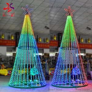 大きなクリスマスツリーカスタマイズされた屋外照明装飾4MクリスマスLedピクセルツリーモチーフライト - Product Image 4