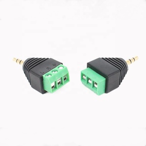 Cantell <strong>3</strong>.<strong>5</strong> <strong>mm</strong> <strong>Jack</strong> Adapter <strong>Jack</strong> to <strong>3</strong> Pin Audio Cable Terminal Block <strong>3</strong>.<strong>5</strong> <strong>mm</strong> <strong>Jack</strong> <strong>3</strong>-Pin - Screw <strong>Mounting</strong>