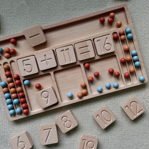 幼児のための就学前の数学学習おもちゃ木製カウントナンバーボード - Product Image 3