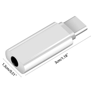 USB <strong>C</strong> 3.5mm Headphone <strong>Adapter</strong> Type <strong>C</strong> 3.5 AUX Audio Cable for Huawei for Xiaomi Oneplus Smartphone 3.5mm Jack Compatible Mobile <strong>P</strong> - Product Image 2