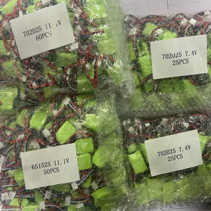 Bán buôn 651525 702025 752025 Mini Drone Pin 160mAh 220mAh 250mAh 2S 3S 4S 7.4V 11.1V 14.8V LiPo pin gói - Product Image 1