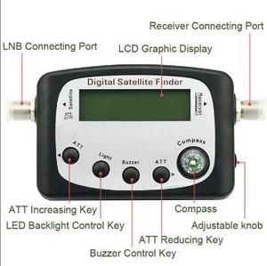 Dijital uydu bulucu Satlink Tester ölçer TV sinyal alıcısı uydu bulucu pusula ve LCD ekran FTA DVB S2 - Product Image 2
