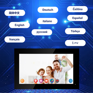 Monitor de intercomunicador de vídeo inteligente 2 sin batería, sistema de intercomunicación TUYA WiFi para el hogar/oficina con pantalla dual - Product Image 6