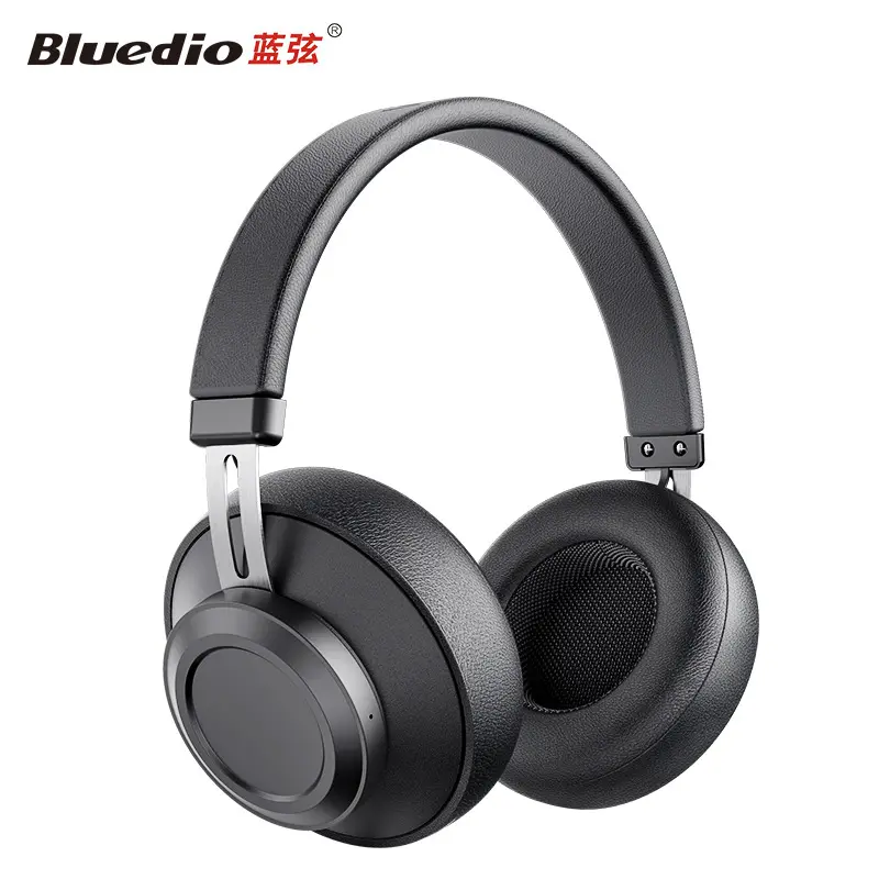 Bluedio BT5 Auriculares inalámbricos Bt Auriculares con cable sobre la oreja Auriculares deportivos Unidad de 57mm 15-20h Tiempo de reproducción Micrófono Pantalla digital 5,0