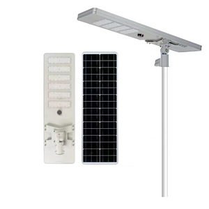 LED Solar Street Light com <span class=keywords><strong>Sensor</strong></span> de Movimento Novo 100w-250w Iluminação Externa Integrada Classificação IP65 para Uso em Estradas