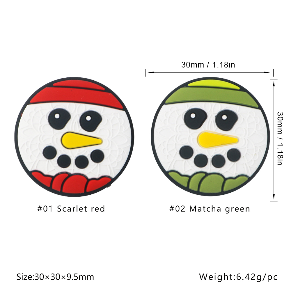 Round snowman Focal bead Mix SA446