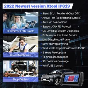 2022 más nuevo XTOOL IP819 OBD2 herramientas de diagnóstico de coche automotriz programador clave prueba activa Auto Vin todos los Sistemas Escáner de diagnóstico - Product Image 6