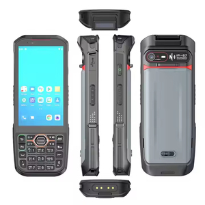 Lector de tarjetas Rfid de mano de largo alcance, Android, escáner de código de barras Pda resistente, teclado Pdas para almacén logístico - Product Image 3