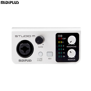 Interfaz de Audio de tarjeta de sonido Midiplus Studio M para grabación de interfaz de Audio USB Mezclador de Audio de 24 bits/192kHz para Podcast - Product Image 2