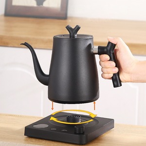 1000ML Stainless Steel Kettle Black <strong>Digital</strong> Smart Pour Over Coffee Tea <strong>Temperature</strong> Control Gooseneck Electric Kettle - Product Image 4