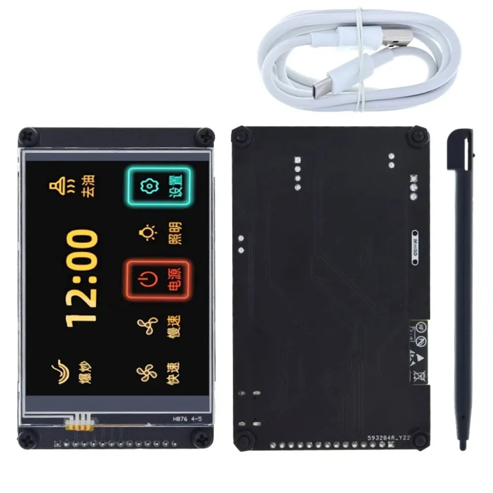 Carte de développement ESP32 avec CH340 3.2 pouces 240x320 écran LCD multi-tactile intégré Bluetooth Wifi capteur d'humidité de la température