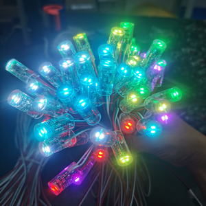 50ชิ้น/ม้วน DC ws2811 DMX ตกแต่ง RGB IC 12มม LED Pixel สตริงจุดโมดูล DMX ไฟโซ่ - Product Image 1