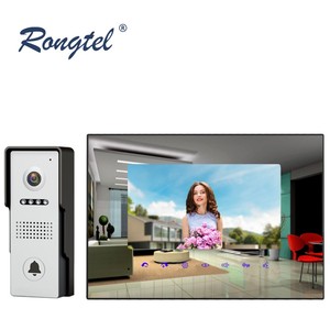4-wire Villa Video <strong>Intercom</strong> Kit 7 Inch HD <strong>Touch</strong> Screen Wifi Optional One-<strong>button</strong> Easy-to-use Fashion Door Phones Smart Phone Work - Product Image 2