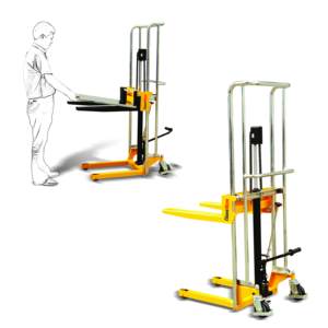 200kg Electrical Lift Manual <strong>Push</strong> Operation Platform Lifter Pallet <strong>Stacker</strong> - Product Image 4