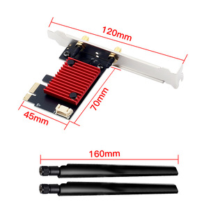 AX200 WIFI6 Dual Band 3000Mbps masaüstü PCI-E WiFi adaptörü BT5.2 WLAN ax WLAN ağ kartı ile PC için - Product Image 4