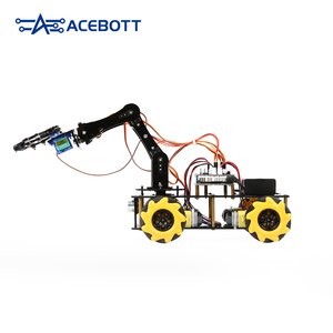 ACEBOTT 4-DOF Programmier bares Roboterarm-Auto-Kit 2-in-1-STEM-Smart-Robotik mit für Arduino Python IoT-Codierung projekte