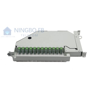 Panel de parche giratorio de fibra de 48 puertos, marco de distribución óptica, módulo de fibra pivotante, 19 pulgadas, 1U - Product Image 3
