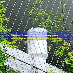 Rete di sicurezza in acciaio inossidabile da 3.0mm 7x19-barriera esagonale sul tetto da 50mm (trasparente e visibile) - Product Image 3