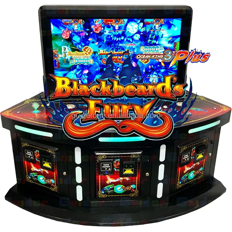Macchina da gioco Arcade da pesca a 3 giocatori più popolare di alta qualità Fury di Blackbeard