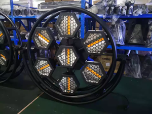 2025ใหม่เอฟเฟกต์เวทีไฟ LED SMD5050 RGB ไฟแฟลชแบบย้อนยุคไฟพื้นหลังทรงหกเหลี่ยมสำหรับปาร์ตี้งานแต่งงาน - Product Image 6