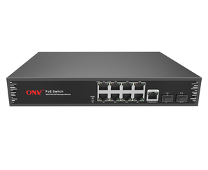 10-port Full Gigabit L2+ Managed PoE Fiber Switch with QOS, STP/RSTP/<strong>MSTP</strong>, ERPS, IGMP, SNMP, WEB/CLI, VLAN - Product Image 1