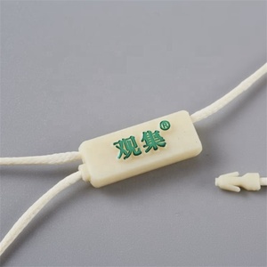Hanging Label Silk Rope Plastic Hanging Permanent <strong>Hang</strong> <strong>Tags</strong> for Clothes Sealing Wire Silk Custom Logo <strong>Hang</strong> <strong>Tag</strong> <strong>String</strong> - Product Image 5