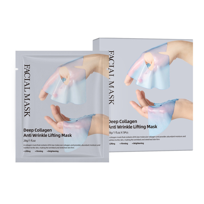 MASQUE FACIAL - Bleu - 5 pièces