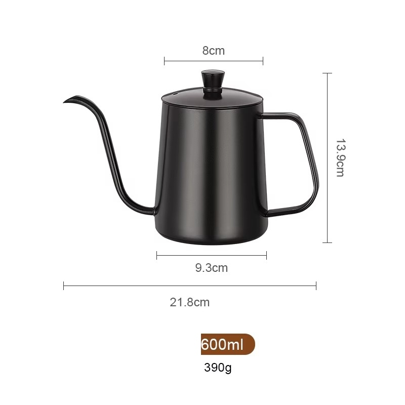 600 ml noir avec couvercle
