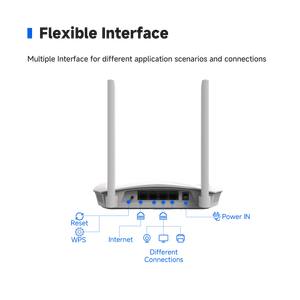 <strong>Fast</strong> Smooth Connected 11N Wireless Router for Home Use 2.4GHz Frequencies Max LAN Data Rate External QoS VPN WPS ROHS Router - Product Image 4