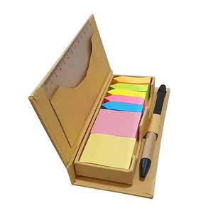 定制记事本便签带笔口袋规则文具套装学校用品记事本套装 - Product Image 1