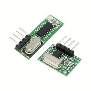 Módulo transmisor y receptor de RF superheterodino de 433 Mhz, controles remotos de 433 Mhz, módulo inalámbrico, Kits de bricolaje - Product Image 1