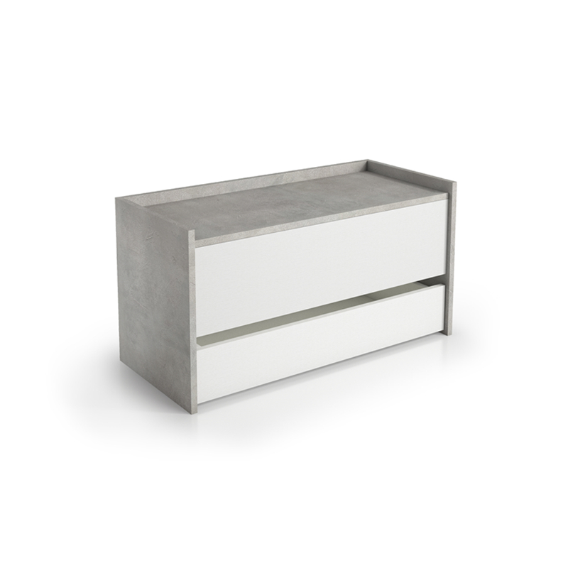 Natutral oak and white