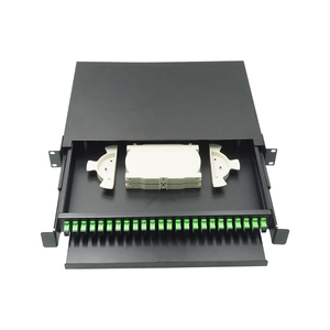 1U 24端口19英寸机架安装滑动式光纤配线架SC LC UPC ODF - Product Image 3