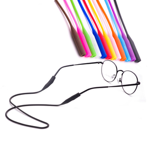 眼镜太阳镜用可调纯色运动防滑绳绳夹弹性硅胶眼镜带 - Product Image 4