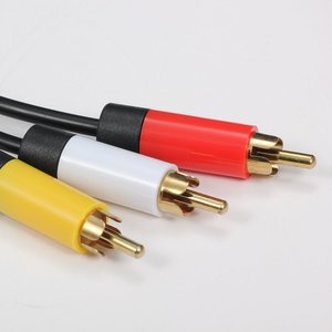 1.8M ses Video AV RCA Video kompozit kablo 3RCA Video kompozit kablo Xboxes 360 ince üç RCA fiş - Product Image 3