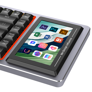 Teclado mecánico programable con pantalla Teclado mecánico inalámbrico para juegos de perfil bajo para computadora RGB con cubierta Stream