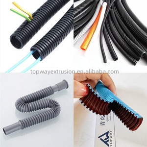 PE diş hortum tel kablo hattı koruma kollu yapma makinesi plastik oluklu boru ekstrüder - Product Image 6