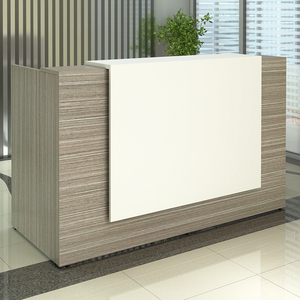 Bán buôn bàn tiếp tân đồ nội thất văn phòng phía trước bàn tiếp tân Walnut Màu tiếp tân bàn văn phòng - Product Image 5