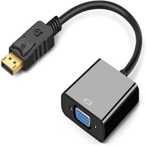 Adaptador de puerto de pantalla (DP) a VGA chapado en oro, adaptador VGA (macho a hembra) para ordenador de escritorio y portátil - Product Image 1