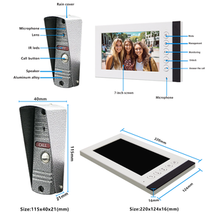 High Quality Two-way <strong>Intercom</strong> Video Door Telephone Villa <strong>System</strong> Image Camera Doorbell Door <strong>Security</strong> Equipment - Product Image 3