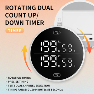 Timer digitale a doppio schermo grande Display a Led Timer di cottura ad alto Volume allarme magnetico per il conteggio verso l'alto/verso il basso della memoria Timer visivo - Product Image 2