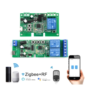 Módulo de interruptor de relé inteligente Zigbee eWelink 1-4 canales AC/DC 7-32V USB RF/APP Control remoto inalámbrico Smart Home Work con Alexa - Product Image 1