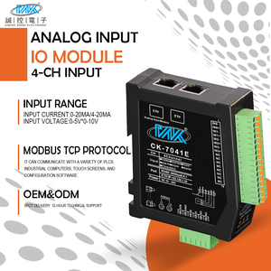 CK-7041E 16-битный аналоговый вход 4-канальный 4-20ma RS485 модуль сбора данных Ethernet/IP подключение к сети 4 входных выхода (IO) - Product Image 2