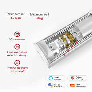 <strong>Raex</strong> Smart Electronic Wireless <strong>Remote</strong> Control Curtain Motor Set Home Home Office Bedroom Use Durable Metal Plastic Aluminium