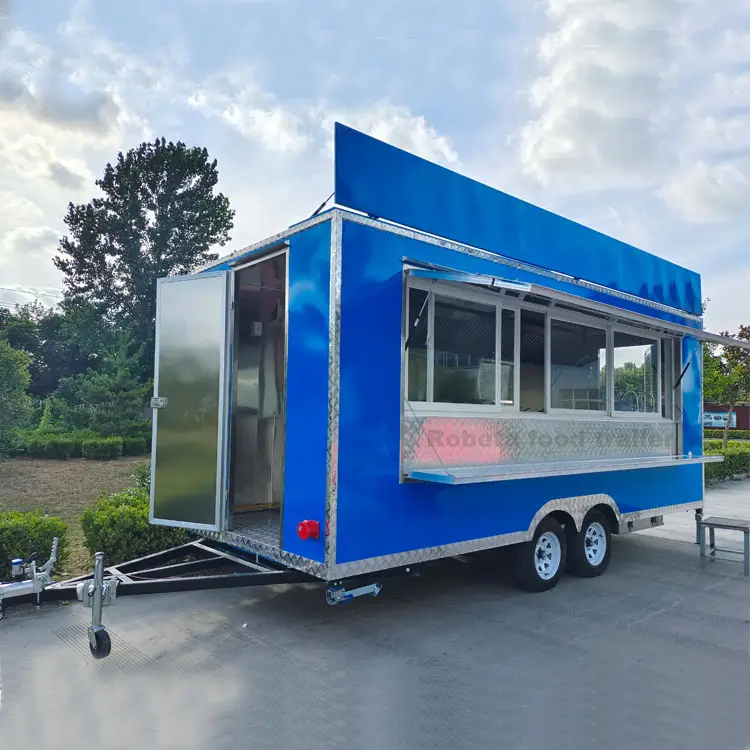 Comercial catering van recipientes para alimentos de pastelaria snack food quiosque trailer móvel