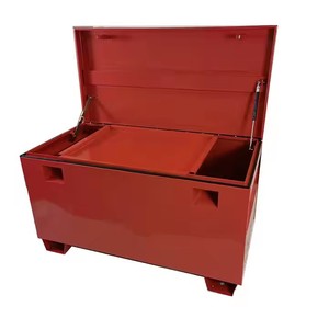 畅销重型金属工作箱高品质铁制工具箱，带锁，用于卡车耐用作业现场工具存储 - Product Image 2